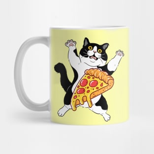 Funny Crazy Foodie Fast Food Lover Pizza Cat Mug